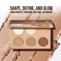 KEAUTY BEAUTY PLAY TO GO POWDER FACE CONTOUR PALETTE 6C