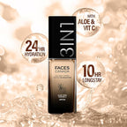 FACESCANADA All Day Hydra Matte Foundation Cream| 3-in-1 Foundation + Moisturizer + SPF 30|24 HR Aloe Hydration & Vitamin C|10HR Long Wear|Medium to High Buildable Coverage|30ml