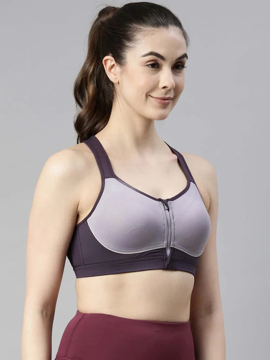 Enamor SB11 High Impact Sports Bra - Padded • Wirefree • Front Zipper