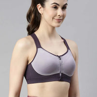 Enamor SB11 High Impact Sports Bra - Padded • Wirefree • Front Zipper