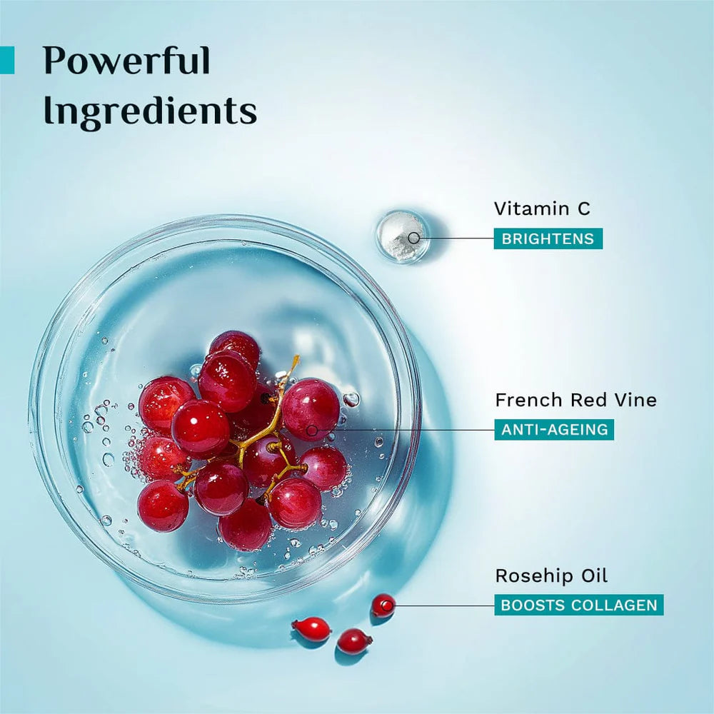 pilgrim Red Vine Youthful Glow Moisturizer with Vitamin C 50g