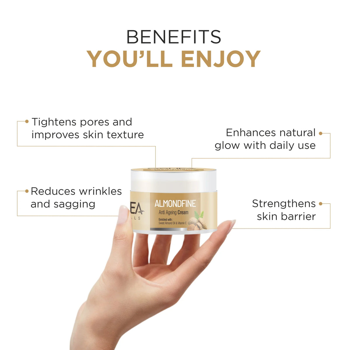 Oshea Herbals Almondfine Anti Ageing Cream 50g