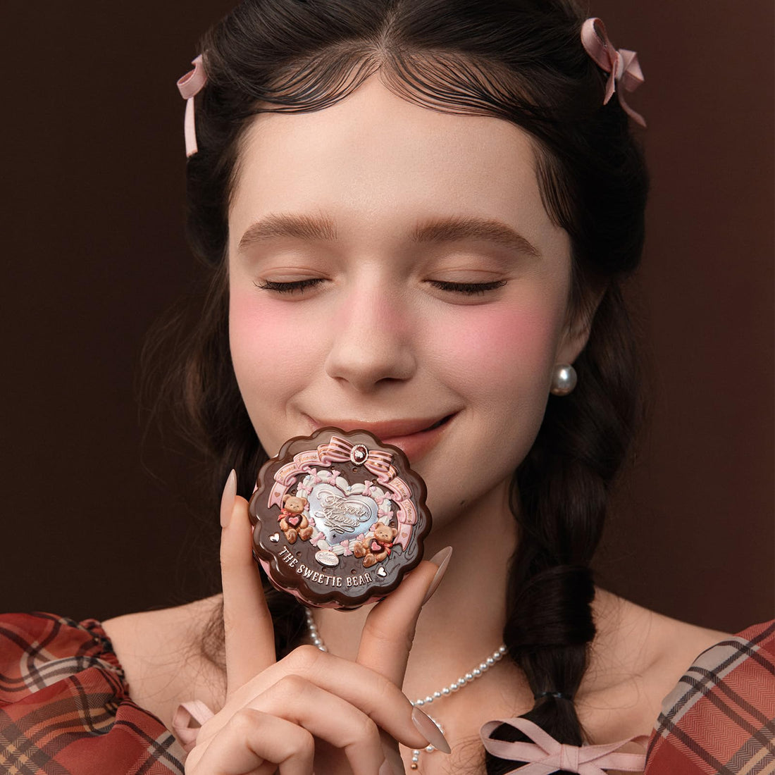 Flower Knows The Sweetie Bear Collection Silk Satin Blush 5g