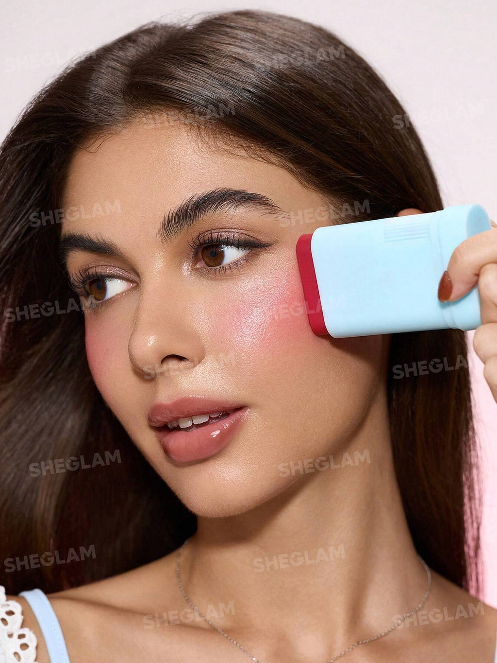 SHE GLAM Glass Glow Blush Stick-Cherry Express 15g