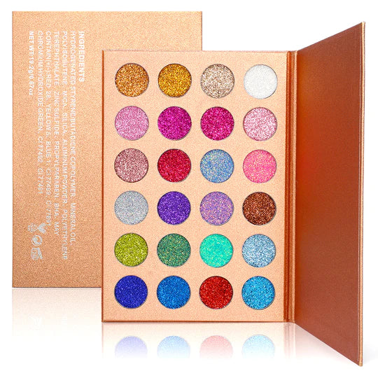 DE'LANCI Glitter Eyeshadow Palette 19.2G