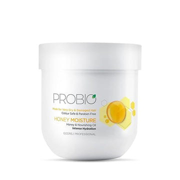 Godrej Professional Probio Honey Moisture Hair Mask (200g) | For Dry & Damaged Hair | No Sulphate | No Paraben | No SLS | No SLES | with Honey & Nourishing Oil