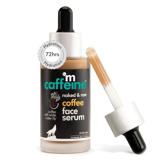 Mcaffeine Coffee Hydrating Face Serum For Glowing Skin, Reduces Dark Spots, Pigmentation & Protects From Sun Damage For Unisex, 40ml