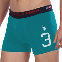 U.S. POLO ASSN. Mens Numeric Print Cotton Stretch I015 Trunks (Pack of 1)