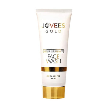 Jovees Herbal Ultra Radiance Gold Face Wash | Gives Nourished & Hydrated Skin, Reduce Dark Spot And Improves Skin Texture | For All Skin Types 100ML