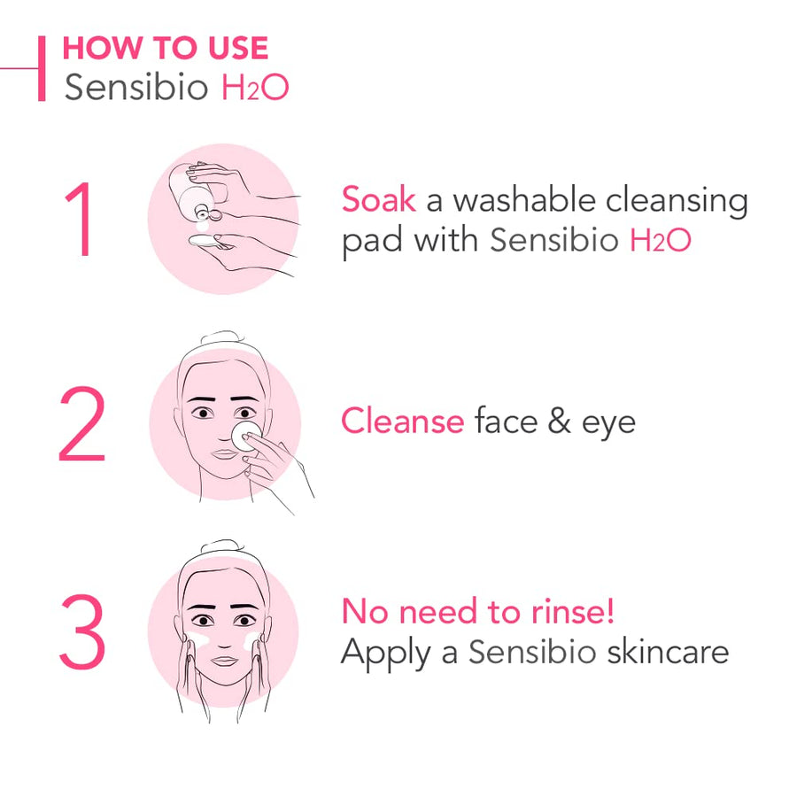 Bioderma Sensibio H2O Daily Soothing Cleanser, Make up Pollution & Impurities Remover Face Eyes Sensitive skin, 250ml