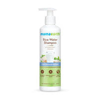 Mamaearth Rice Water Shampoo with Rice Water & Keratin For Damage Repair - 250 ml Reduces Split Ends | Prevents Breakage