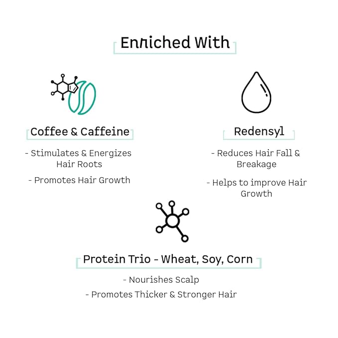 mCaffeine Coffee Scalp Tonic for Hair Growth with Redensyl & Proteins | Controls Hair Fall & Breakage, Stimulates & Energizes Hair Roots | For Men & Women | Sulphate Free (100ml)