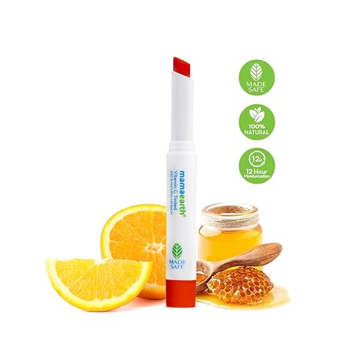 Mamaearth Vitamin C Tinted 100% Natural Lip Balm for Lip Lightening, With Vitamin C & Honey For 12 Hour Moisturization - 2 g