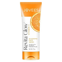 Jovees Herbal Vitamin C Face Wash 75g | Revita Glow | Vitamin C Rejuvenating Facewash | Infused with Kakadu Plum and Olives 75g