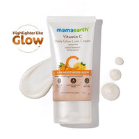 Mamaearth Vitamin C Daily Glow Lumi Cream with Vitamin C & Turmeric for Moisturizing Glow Moisturizer with Highlighter 30g