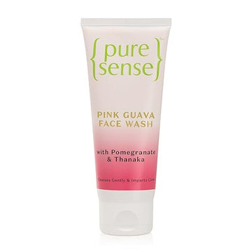 PureSense Pink Guava Face Wash with Pomegranate & Thanka for Gentle Cleansing & Imparts Glow | for Men & Women | All skin types | From the makers of Parachute Advansed | 100g