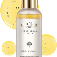 d'Alba Italian White Truffle First Spray Serum, Vegan Skincare, Hydrating Facial Mist with White Truffles, Glow Serum for Radiant Skin, All in One Care, 100ml