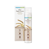 Mamaearth Rice Night Cream, for Clear Skin With Rice Water & Niacinamide for Glass Skin 50 g