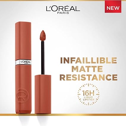 L'Oreal Paris Infallible Matte Resistance Liquid Lipstick, Snooze Your Alarm 115 5 ml