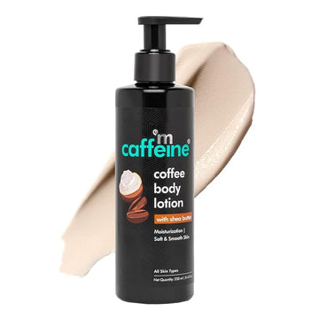 mCaffeine Coffee Body Lotion with Vitamin C & Shea Butter | Non-Greasy Lightweight Body Moisturizer for Women & Men | Body Lotion for Dry, Normal & Oily Skin (250ml)