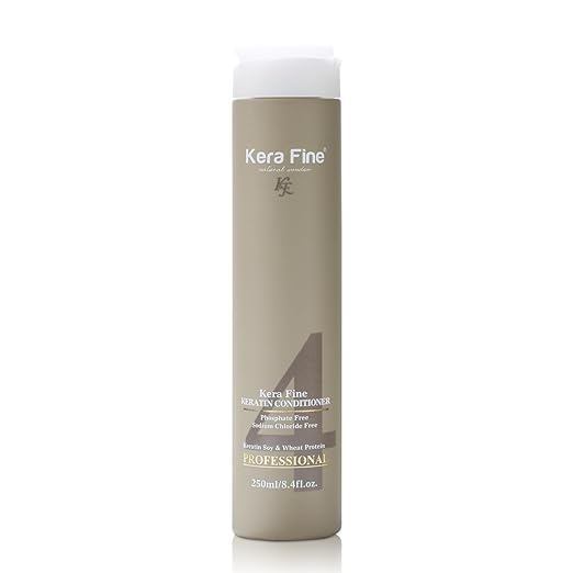 KERA FINE KERATIN CONDITIONER | 250ML | SULFATE FREE | PARABEN FREE | PHOSPHATE FREE | SODIUM CHLORIDE FREE | KERATIN SOY & WHEAT PROTEIN | PROFESSIONAL USE