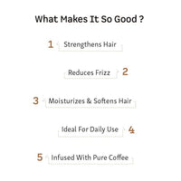 mCaffeine Anti Dandruff Serum for Hair | Coffee, Macademia Oil & Vitamin E | For Frizz Control & Dandruff Control | SLS & Paraben Free - 50ml