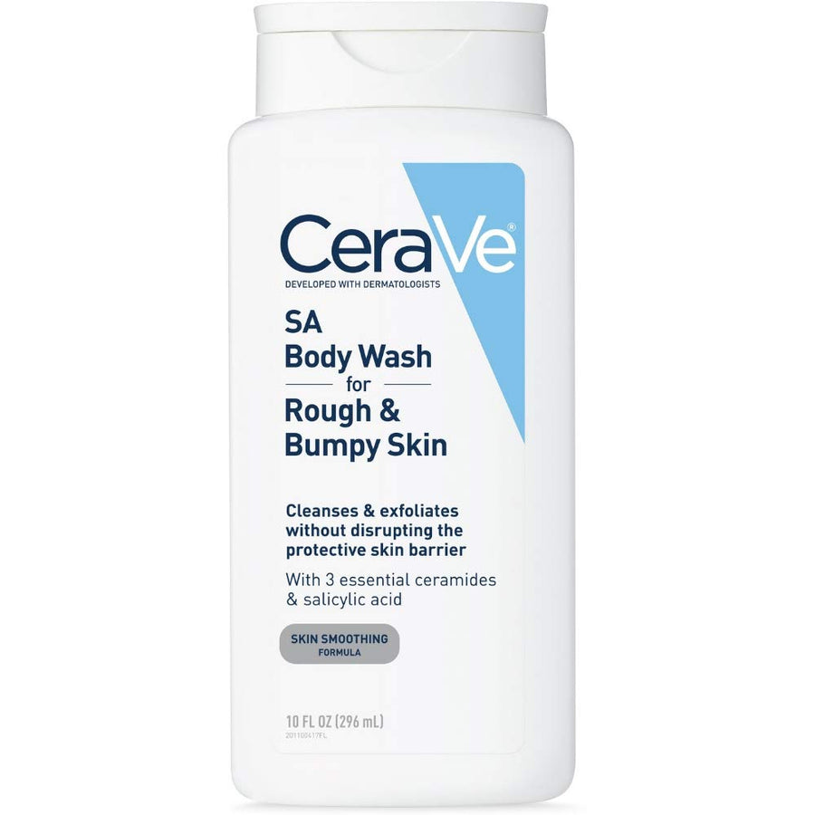 CeraVe Body Wash with Salicylic Acid | Fragrance Free Body Wash to Exfoliate Rough and Bumpy Skin | Allergy Tested 296