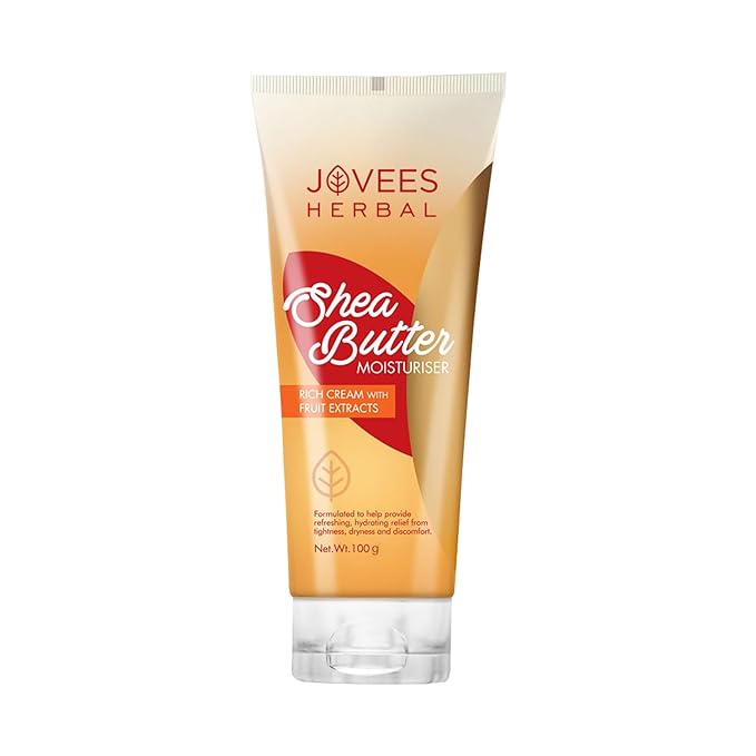 JOVEES HERBAL SHEA BUTTER MOISTURISER | WITH SHEA BUTTER & FRUIT EXTRACTS | REDUCES SKIN INFLAMMATION & RESTORES HYDRATION | FOR NORMAL & DRY SKIN 100G