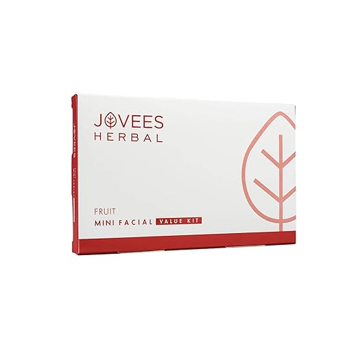 Jovees Herbal Mini Fruit Facial Kit With 6 Easy Steps 63GM (Multiple Use)