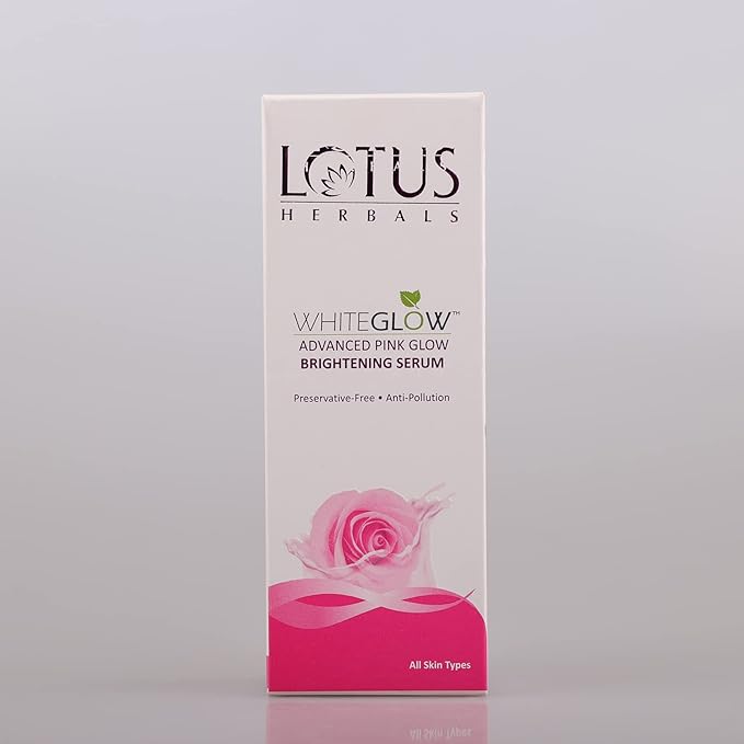 Lotus Herbals Whiteglow Advanced Pink Glow Brightening Serum, 30ml