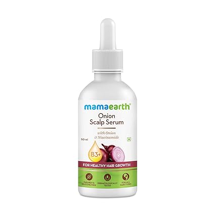 Mamaearth Onion Scalp Serum With Onion Oil and Niacinamide | For Healthy Hair Growth | 50ml