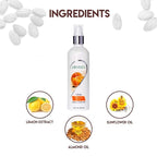 Jovees Herbal Citrus Cleansing Milk with Lemon Peel Extract, Almond & Coconut Oil | For Normal to Dry Skin 200ml