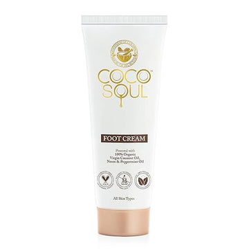 Coco Soul Foot Cream with Coconut, Neem & Ayurveda | Silicones, Mineral Oil, Paraben & Sulphate Free | Vegan | 75ml