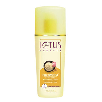 Lotus Herbals Cocomoist Cocoa-Butter Moisturising Lotion | For Normal to Dry Skin | 170ml