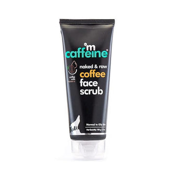 mCaffeine Coffee Tan Removal Face Scrub (100gm) | Exfoliate Scrub | Blackhead Remover, Whitehead Remover, Dead Skin Remover, Detan Pack | Caffeine & Walnut Scrub for Face | Face Scrub For Women & Men 100g