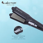 HECTOR Professional Hair Crimping Machine,Black 4 in 1 HT-15