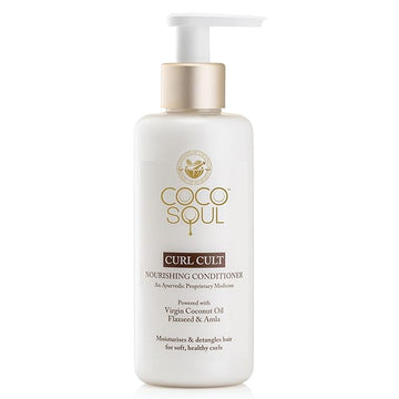 COCO SOUL CURL CULT NOURISHING CONDITIONER POWERED WITH VIRGIN COCONUT OIL FLAXSEED AND AMLA 200ml