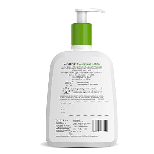 Cetaphil Moisturising Lotion Normal to Combination, Sensitive Skin 500ml