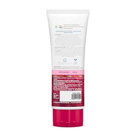 Mamaearth Beetroot Gentle Face Wash&Hyaluronic Acid For Hydrated Pink Glow -100Ml|Gently Cleanses|Hydrates&Soothes Skin|Soap - Free|Non-Irritant|Safe For Skin|Hydrating Gentle Face Wash|Non-Drying