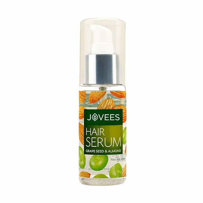 ovees Herbal Hair Serum Grape Seed and Almond | For Frizzy Hair | Prevents Hairfall | For Men & Women | (60ml)