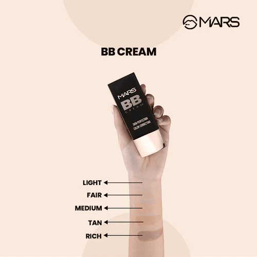 MARS BB Cream Skin Perfection Color Correcting 01 Fair {Lightweight & Natural Finish} Medium Coverage} 30ml