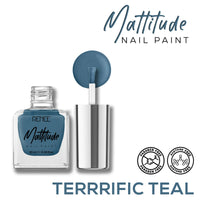 RENEE Mattitude Nail Paint 10ml Terrific Teal