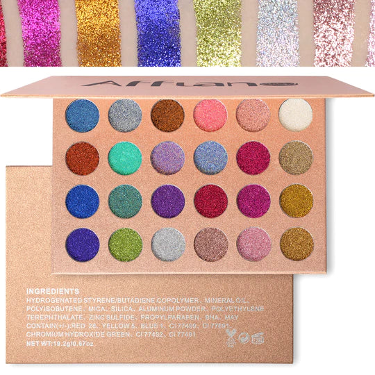 DE'LANCI Glitter Eyeshadow Palette 19.2G