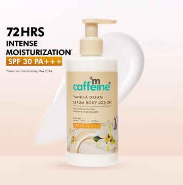 mCaffeine Vanilla Dream Serum Body Lotion SPF 30 PA+++ | Niacinamide & Cocoa Butter 200ml