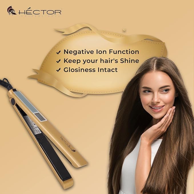 HECTOR I Touch Hair Straightener Slim 963 A,Gold