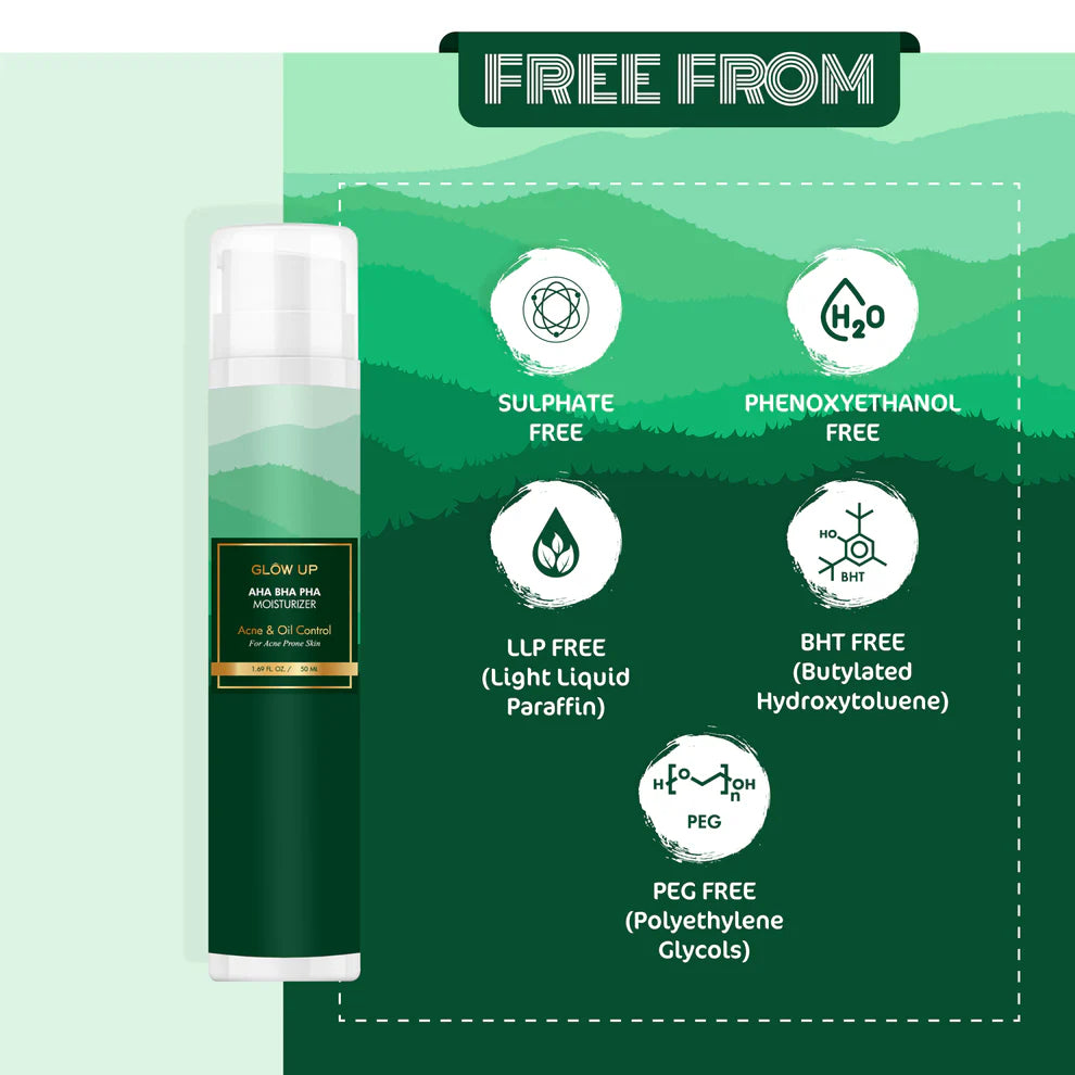 Glow Up AHA BHA PHA MOISTURIZER ACNE & OIL CONTROL 50ml