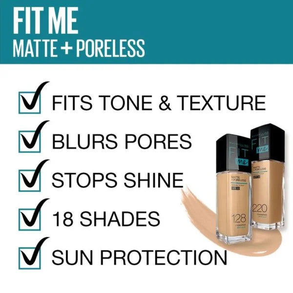 Maybelline Fit Me Matte Poreless Normal To Oily SPF 22 Foundation 115