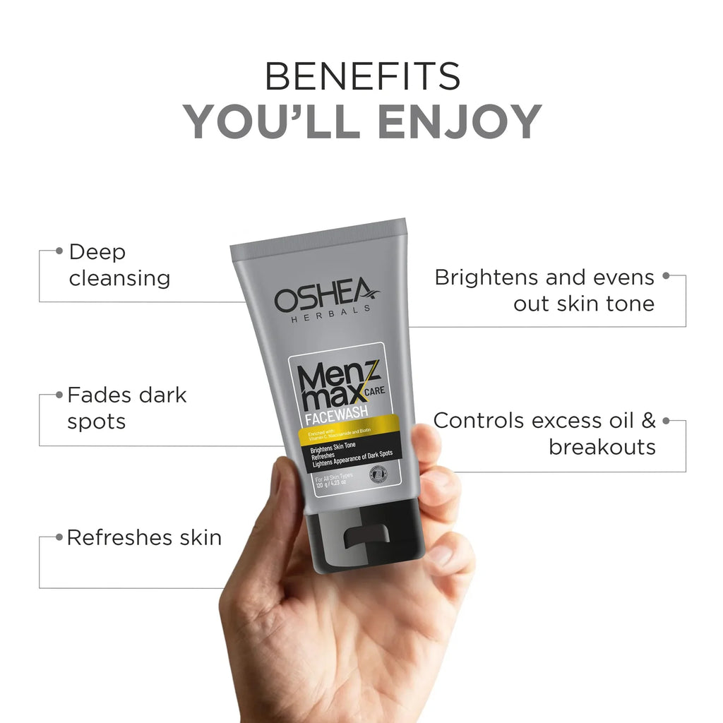 Oshea Herbals Menz Max Care Facewash 120g