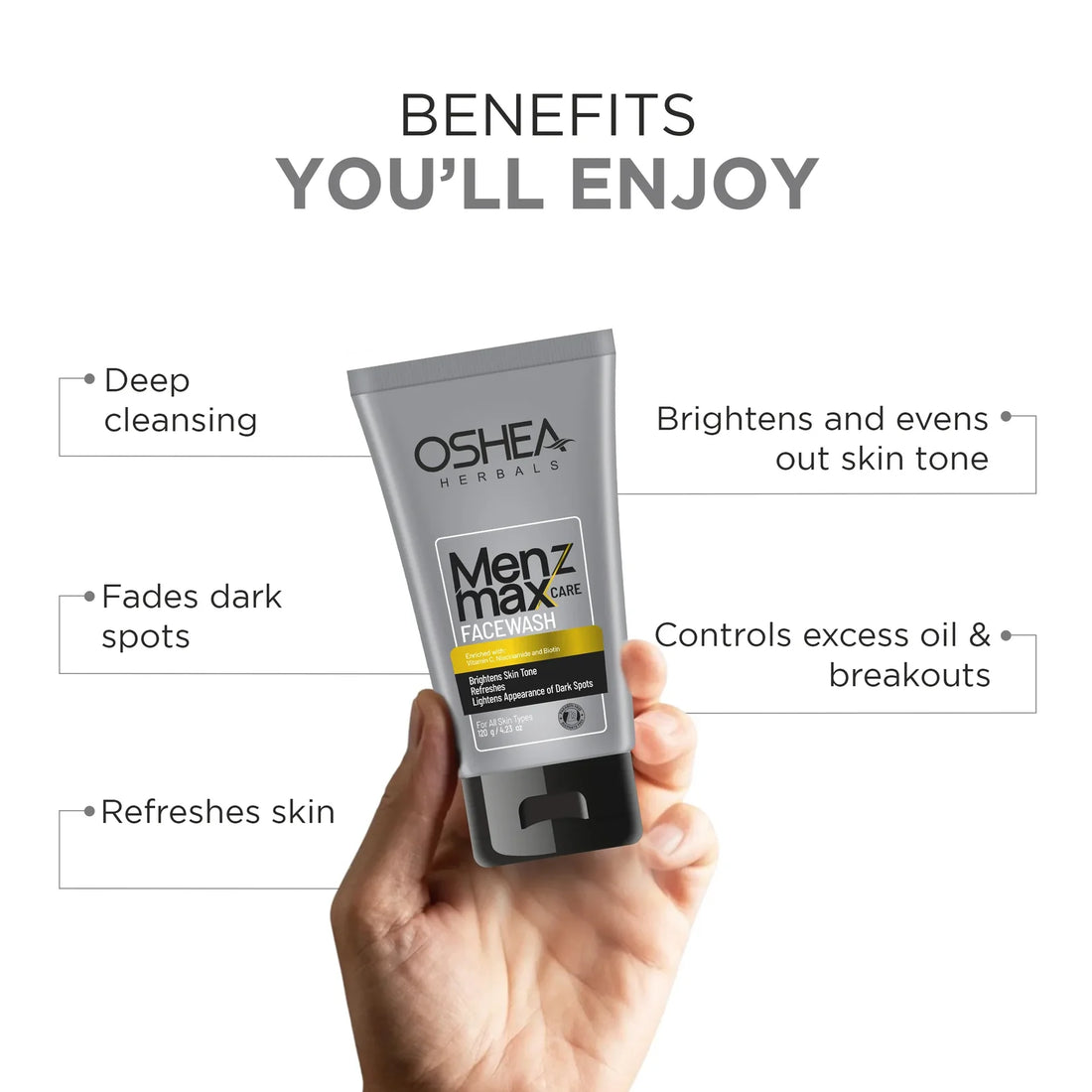 Oshea Herbals Menz Max Care Facewash 120g