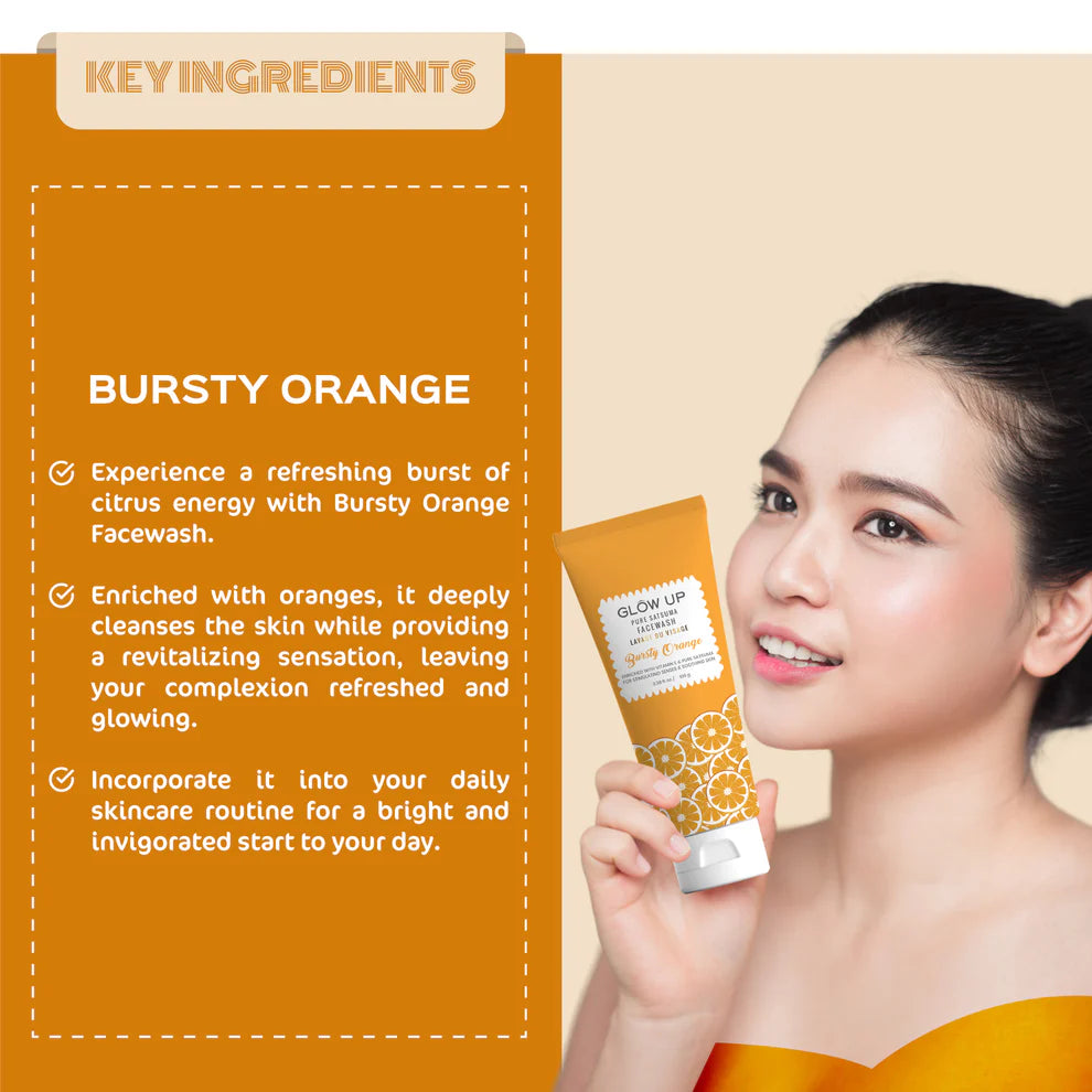 Glow Up BURSTY ORANGE FACEWASH - 100g